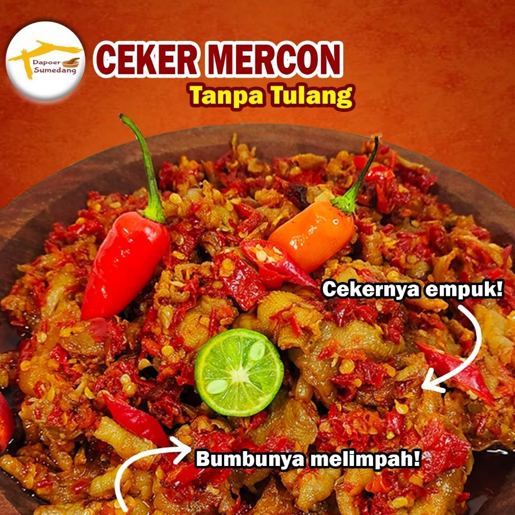 

CEKER MERCON TANPA TULANG 200gr/CEKER TANPA TULANG PEDAS/SAMBAL LAUK SIAP SAJI - DAPOER SUMEDANG