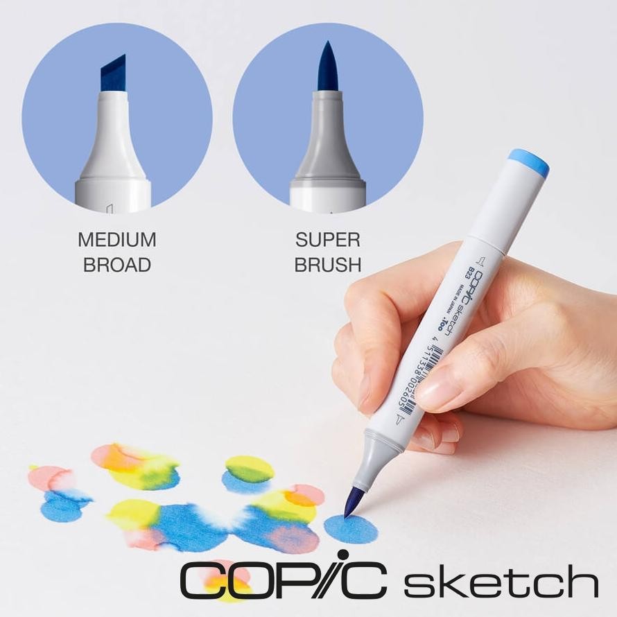 

Copic Sketch Graphic Marker Alcohol Based Dye Ink Refillable Satuan