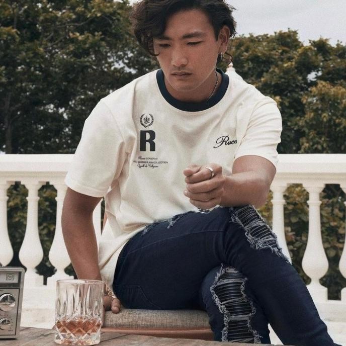 Promo Ori Rucas Hand Painted Palm Tree T-Shirt Season 10 (Original) Pria Wanita