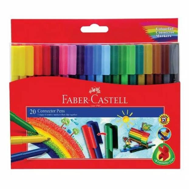 

Connector Pen 20 faber castell / spidol warna 20 warna faber