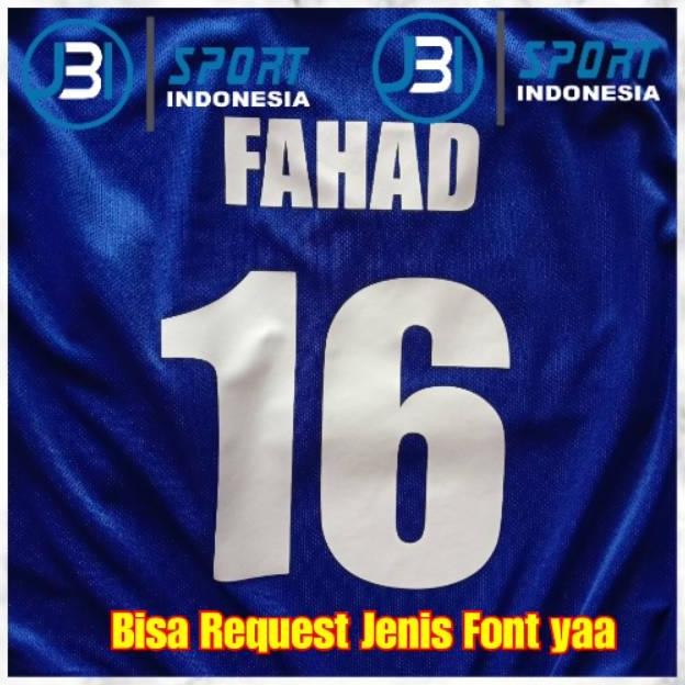 

Rhh-1823 Jasa Sablon Nama Dan Nomor Polyflex Printing Timbul, Tidak Pecah