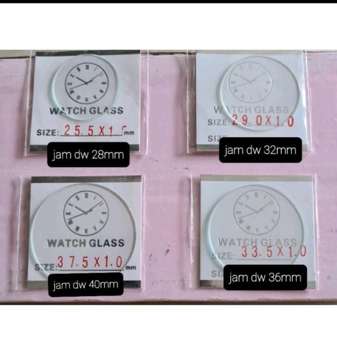 kaca jam tangan khusus dw ( glass watch) dan merk lainya