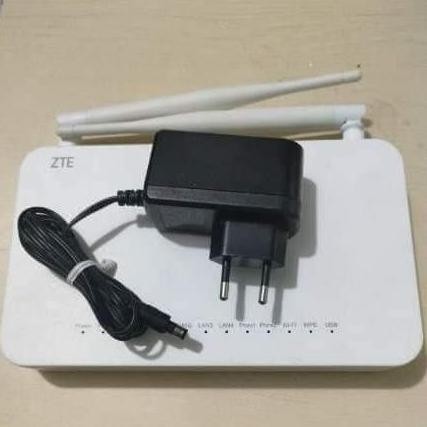 Zte Gpon F609 V3 Port Biru + Adaptor (Bekas Mulus Normal) New Stok