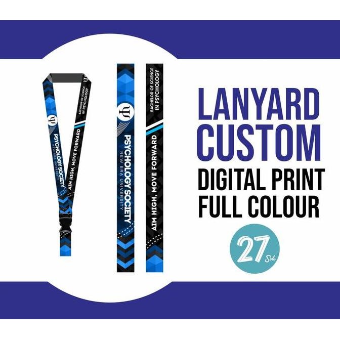 

Lanyard Custom Digital Print 2 Sisi Tali / Gantungan / Tali Id Card Co