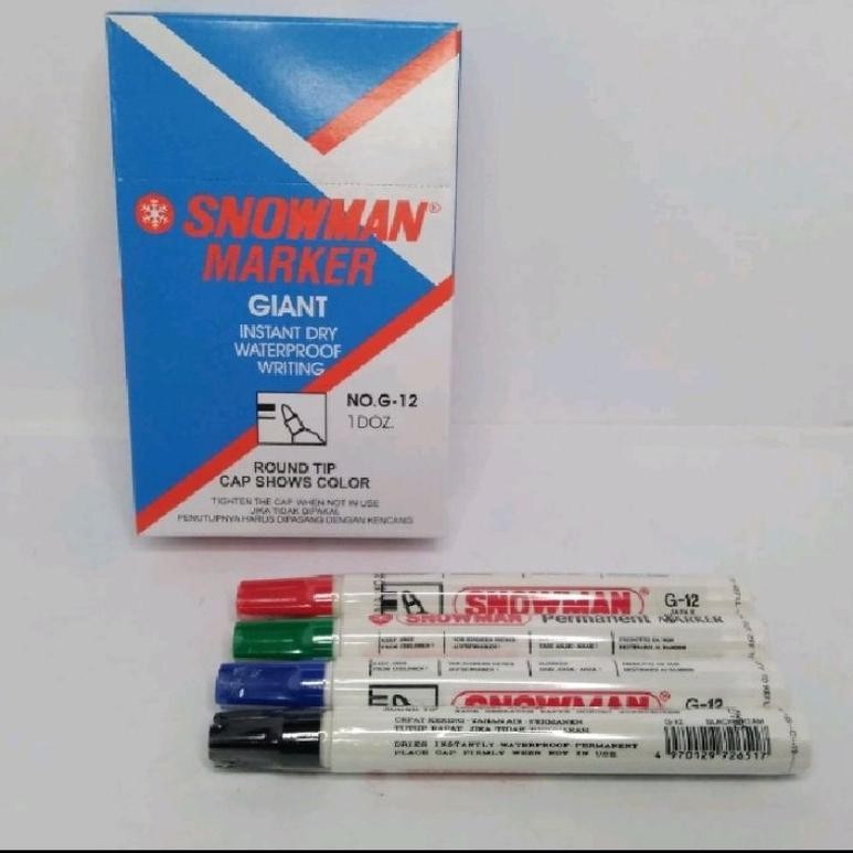 

Spidol SNOWMEN PERMANEN/1pak isi 12pcs