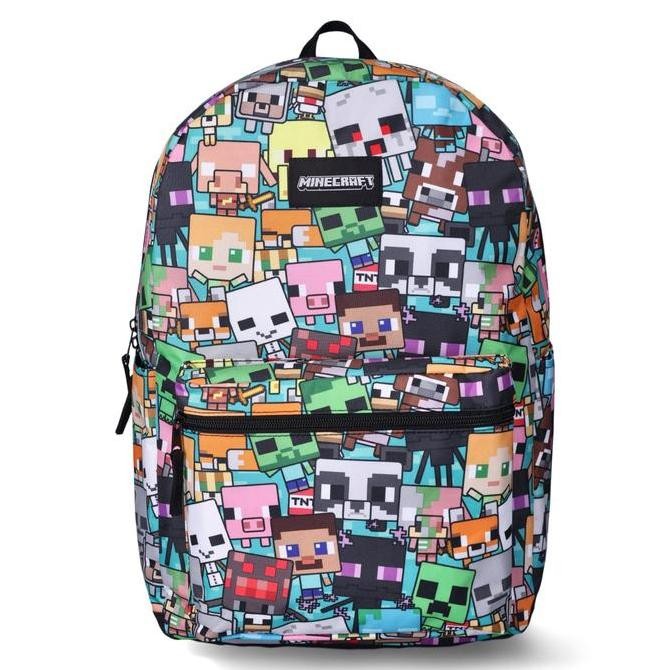 Minecraft Creeper Laptop Backpack 43cm - Multicolor