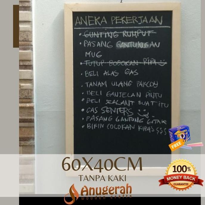 

Papan Tulis Kapur 40x60cm Chalkboard Unik Papan Tulis Hitam Blackboard lm