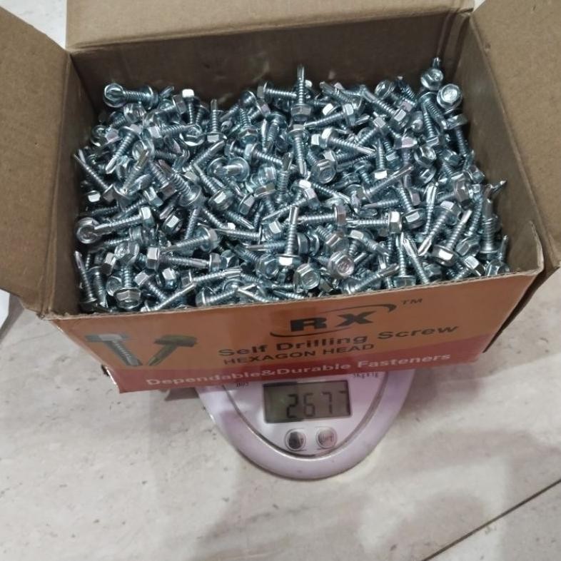 Baut Roofing Baja Ringan 1019 1000 Pcs Baut Roofing Baja Ringan 1019 Isi 1000 Pcs