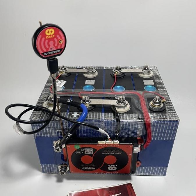 BEBAS ONGKIR - Battery Batre Lifepo4 12V 24V 48V 64V 100Ah dengan DALY BMS SMART 4S 8S 16S Bluetooth