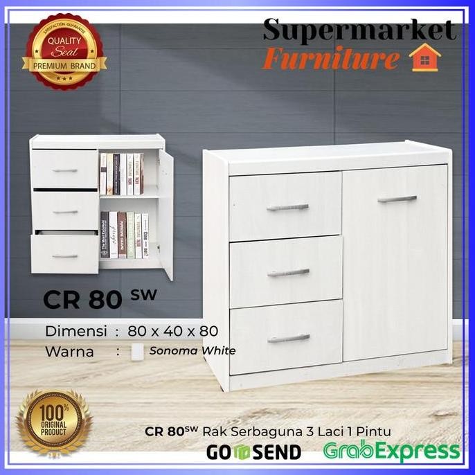 Rak Serbaguna Laci Baby Locker / Rak Arsip / Lemari File / Meja Tv Co