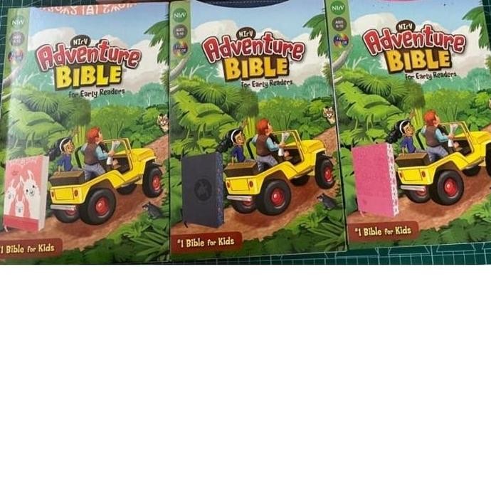 Alkitab Anak NIRV Adventure Bible Leather Comfort Kulit Pink Sheep Blu