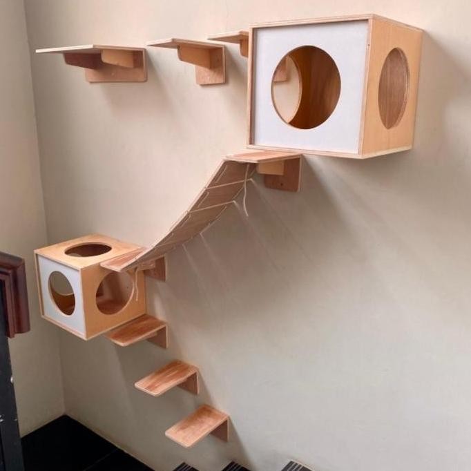 playground kucing dinding/playground kucing set/kandang kucing/box kucing/garukan kucing/kandang kuc