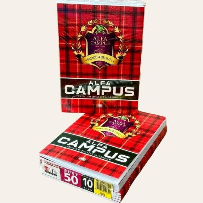 

Buku Tulis Murah Campus Boxy Panjang Alfa 50 Lembar 10 Buku Ukuran panjang B77S