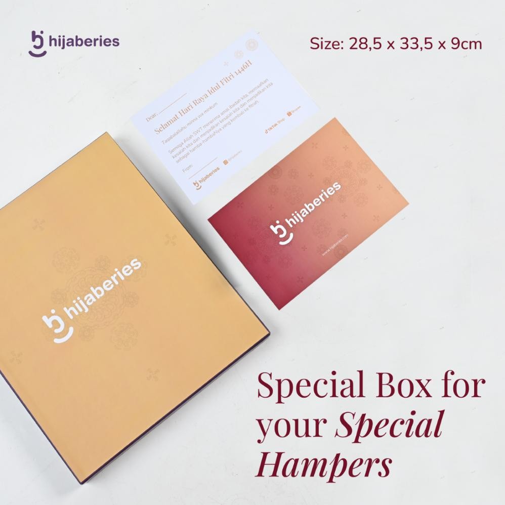 

MINDU Box Hampers Lebaran 33,5 x 28,5x 9 cm (BOX & CARD ONLY)