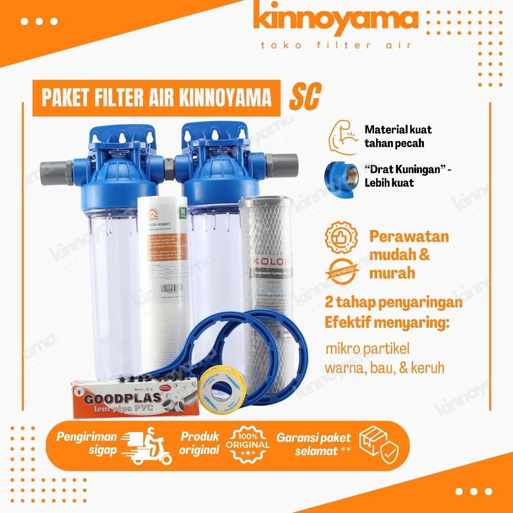 Paket Housing Filter Air Sumur Bor / Filter Air Toren PDAM / Filter Air Keruh Berpasir Dw6