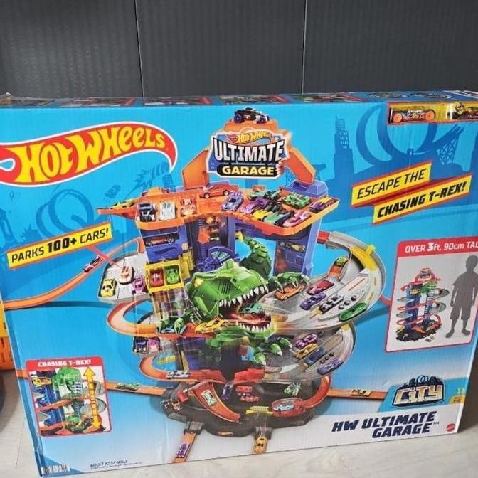 HotWheels Tracks Ultimate Garage Robo TRex Ori Mattel Hot Wheels T Rex