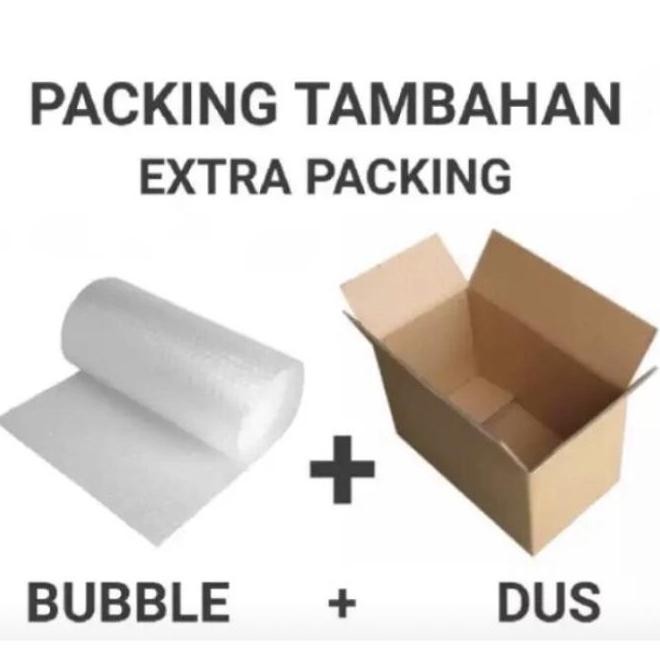 

Tambahan Packing Buble Wrap + Kardus