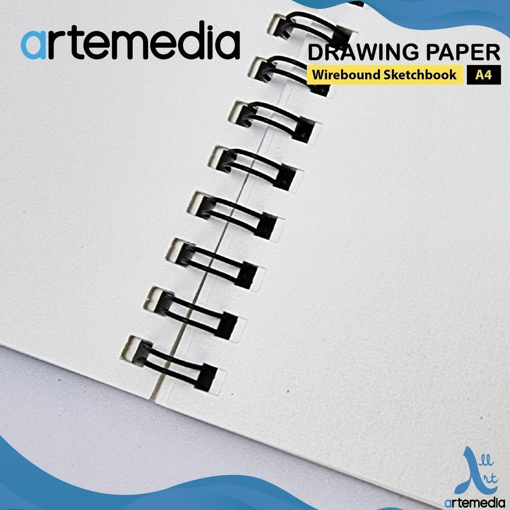 

Buku Gambar & Sketsa Artemedia Drawing Paper Book A4 Wire Bound Sketchbook / Drawing Paper Artmedia A4 - 30 Sheet
