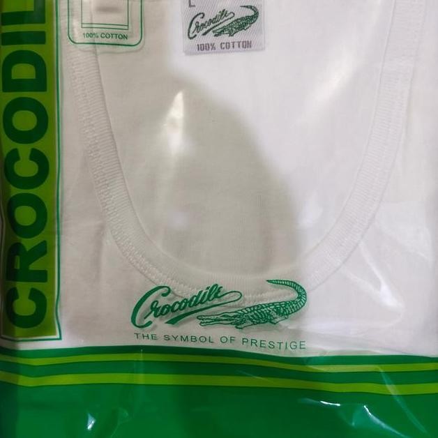 Kaos Dalam Kaos Singlet Pria Crocodile Polos Art 8 Putih