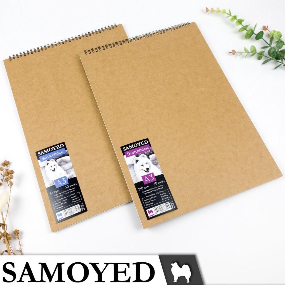

SAMOYED SKTB-NU-A3 Buku Gambar / Sketsa / Drawing / Sketch Book / Pad / Sketchbook / Sketchpad A3 120 / 160 gsm
