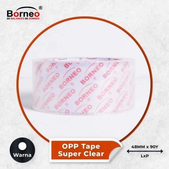 

HARGA DISKON 6 ROLL - Borneo OPP / Lakban Super Clear 48 mm x 90 yard