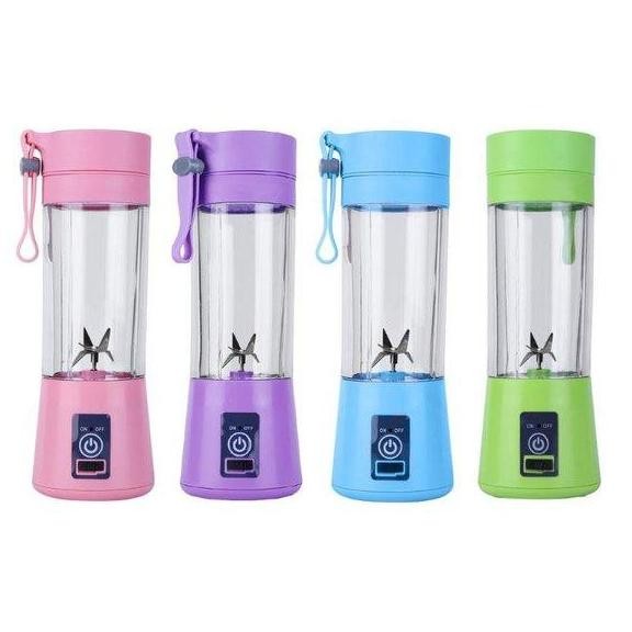 Tersedia BLENDER USB PORTABLE MINI HM-03 4 PISAU 380MILILITER