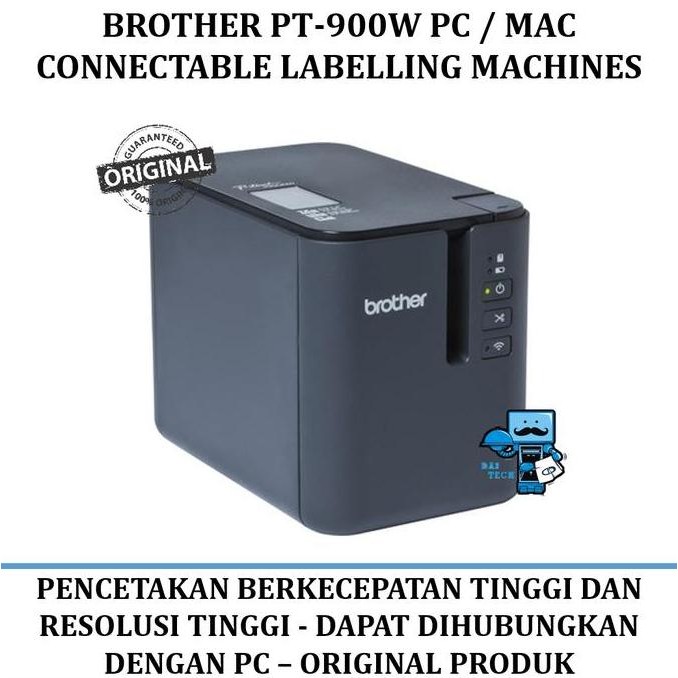 

Brother Pt-900W Pc / Mac Connectable Labelling Machines New Stok