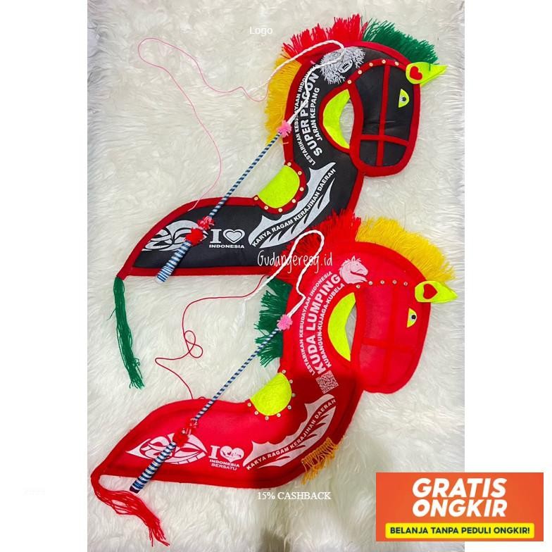 Kuda Spon + Pecut Jaranan Kepang Jaranan Pegon Kuda Kepang Mainan Kuda Lumping Kuda Ponorogo Jaranan