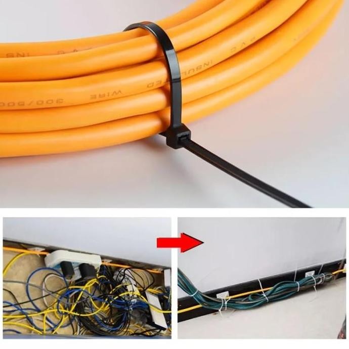 

TERMURAH 1000 PCS Kabel Tis Nylon 150mm Cable Ties