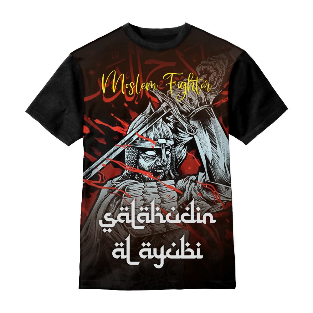 Kaos Anak 3D Baju Anak Muslim Moslem Fighter - Kaos Anak 3D Unisex - Kazzamy Store