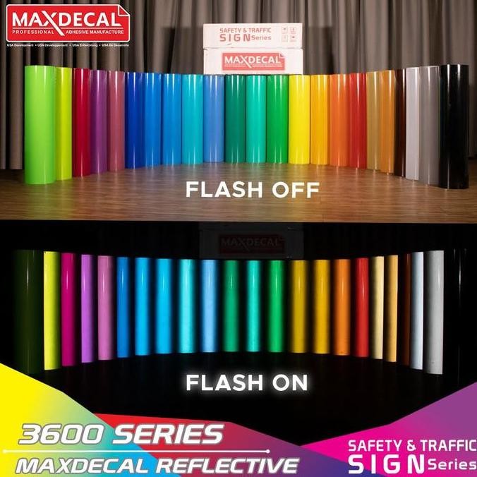 

BRG BARU MAXDECAL Reflective 3600 Scotchlite Mata Kucing Reflektor 120cm [ROLL]