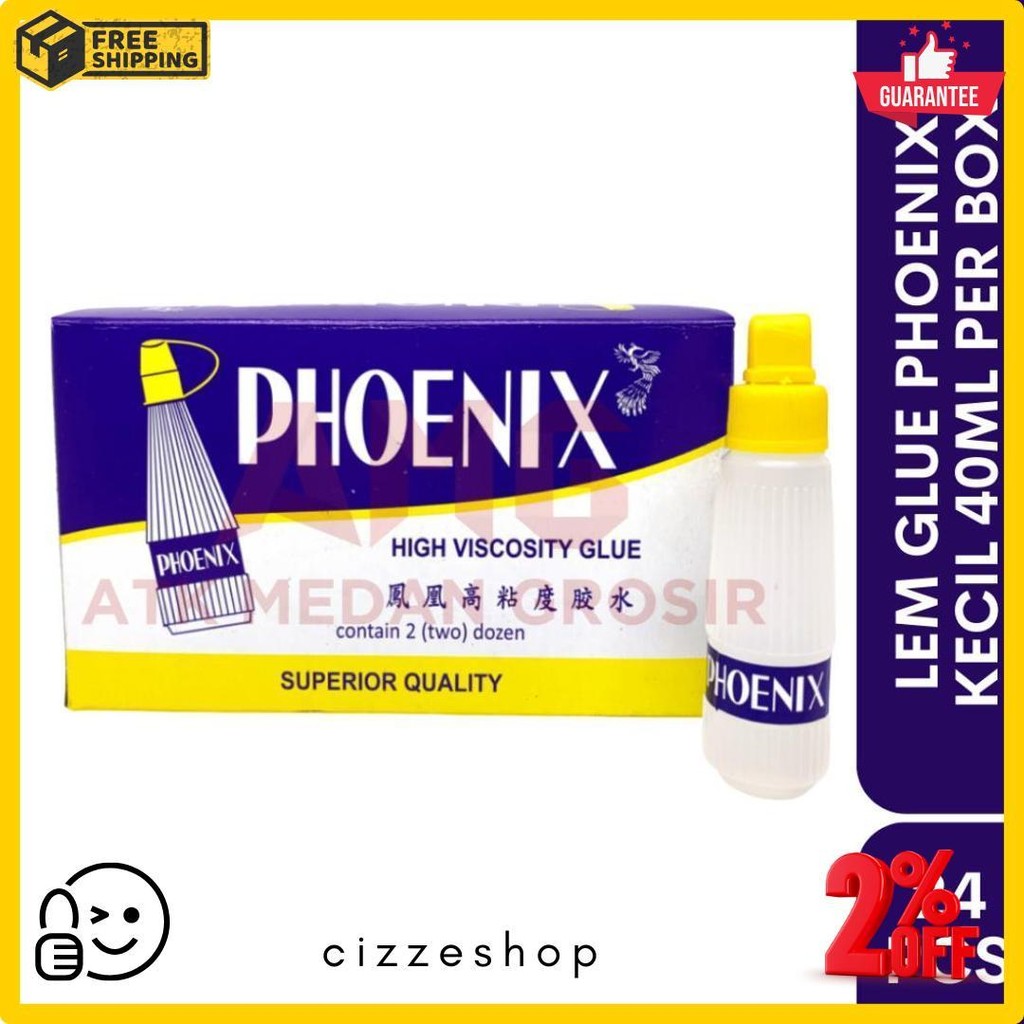 

Lem Glue Phoenix Per Kotak Isi 24Pcs Ukuran 40Gr Murah Terlaris! Produk Ini Banyak Dicari