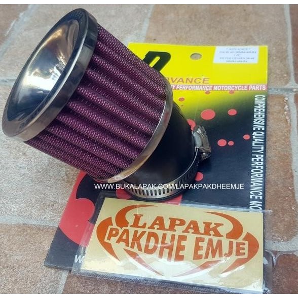 FILTER CARBU 28 MM PE 28 MODEL BENGKOK D ADVANCE ORIGINAL BLACK RED