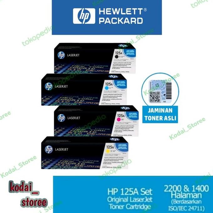 Toner Hp Laserjet 125A Original Paket 1Set Cmyk New Stok
