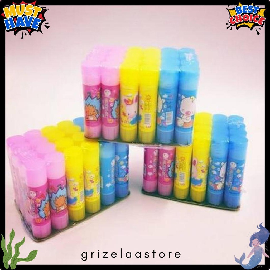 

[24 Pcs] Glue Stick Mini - Fancy - 10 Gram Diskon