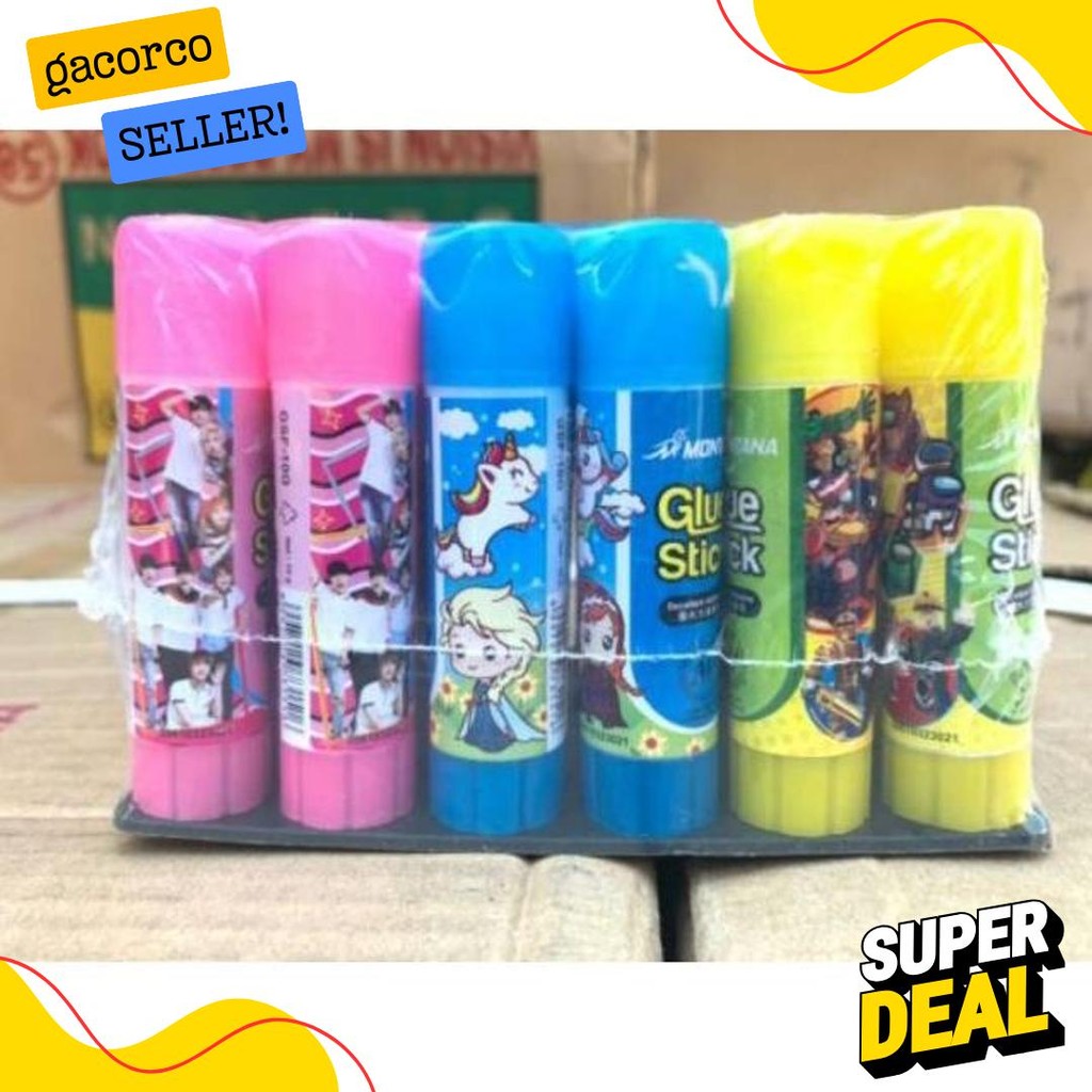 

(24Pc) Lem Stik Kecil 10 Gram / Glue Stick Fancy 10 Gram / Lem Murah Fancy / Lem Kertas Non Toxic Diskon