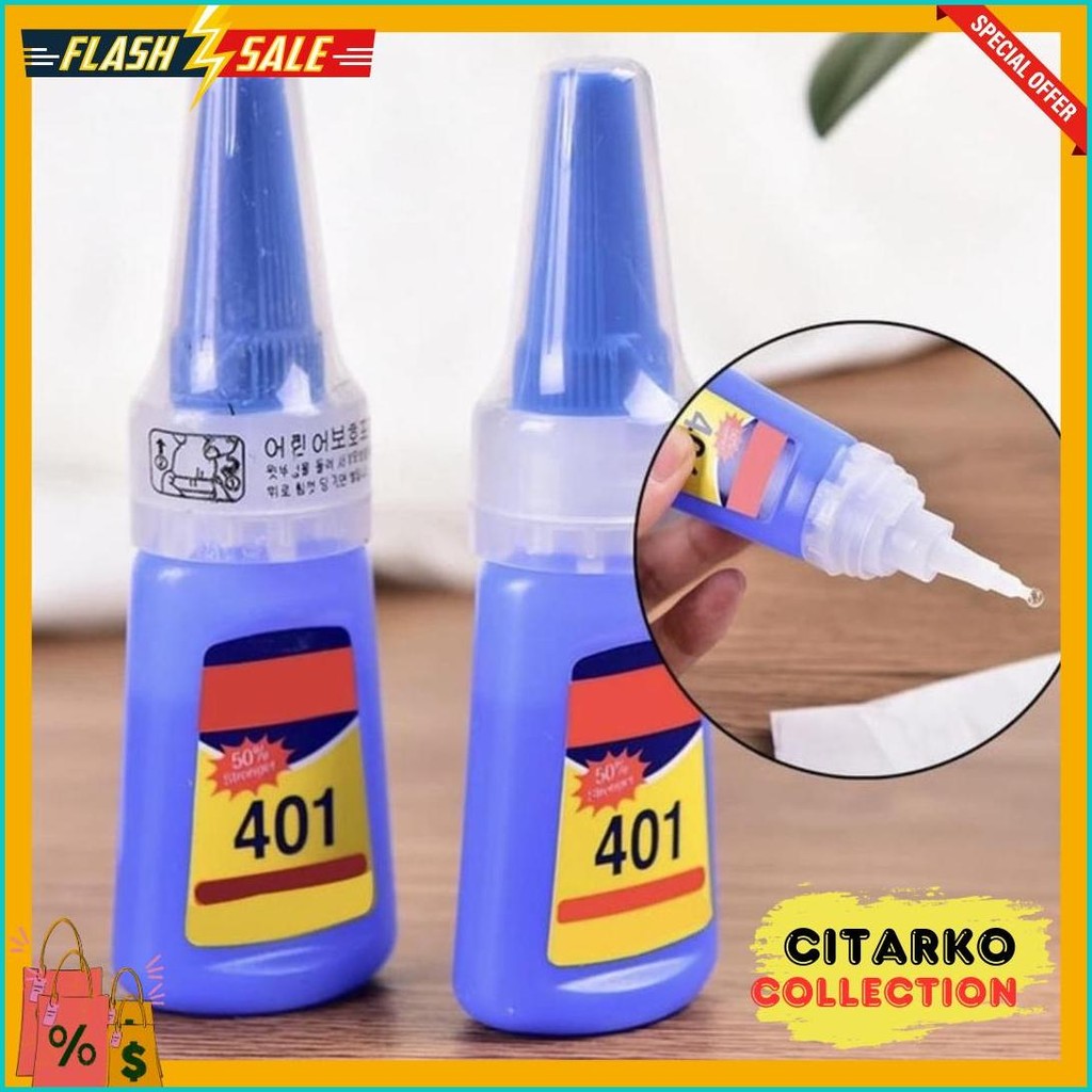 

Lem 401 Lem Vanes Strong Multifungsi Diskon Setengah Harga