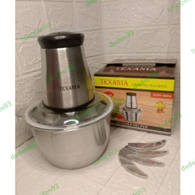 Tersedia Chopper Blender Daging Penggilingan Meat Elektrik Stainless 2L Texania