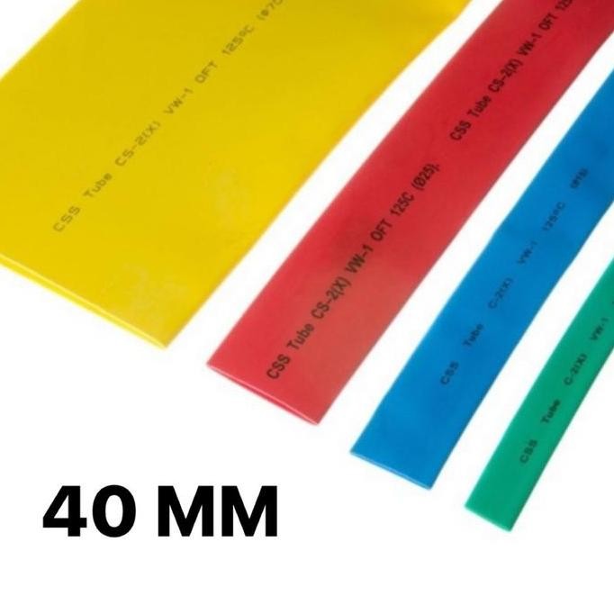 

SALE Heatshrink40mm / Selongsong Bakar / Isolasi Bakar Per 1Meter