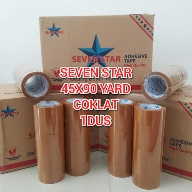 

PROMO LAKBAN SEVEN STAR 2" (45X90YARD)BC COKLAT (KARTONAN)