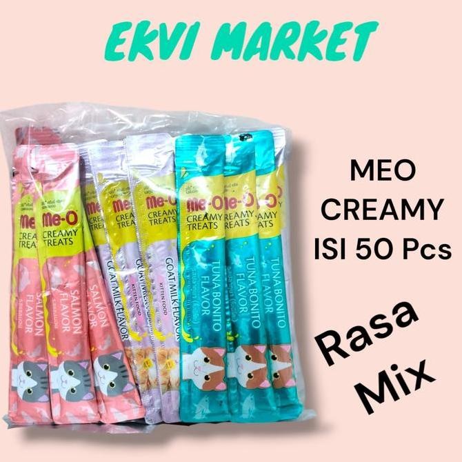 NEW MEO CREAMY SNACK KUCING PAKET MIX Makanan Basah