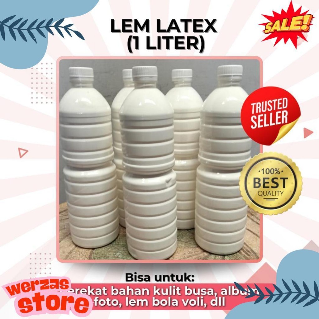 

[1 Liter] Lem Latex 60% Grade A Premium Kemasan Per Liter Terlaris! Produk Ini Banyak Dicari