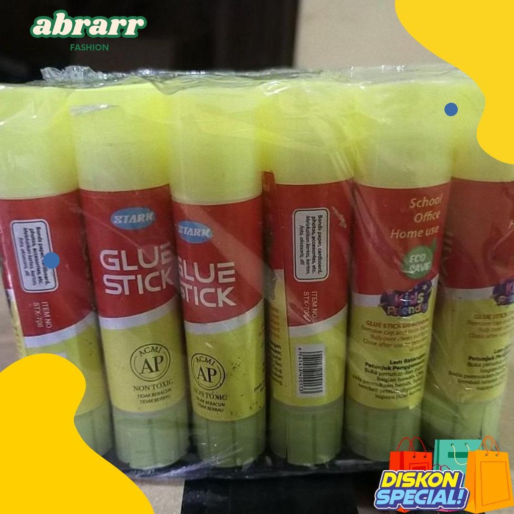 

24 Buah (1 Bok) Lem Kertas Stik Merekat Kuat Tahan Lama Flash Sale! Diskon Hingga 70%