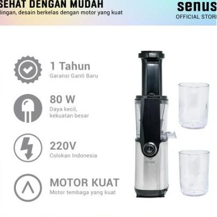 Tersedia Senus Slow Juicer Low Watt Blender Tanpa Ampas