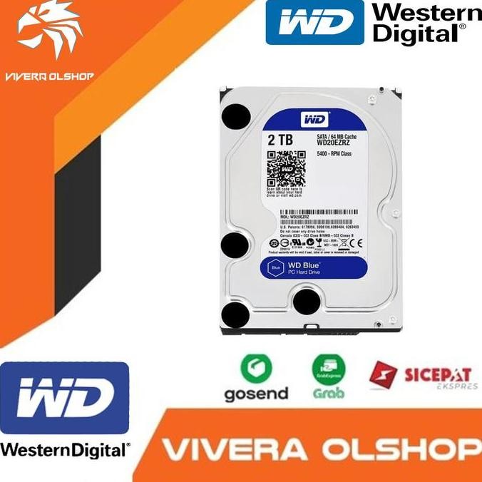 HDD SATA WD BLUE 3,5" 2TB / HARDDISK WD BLUE