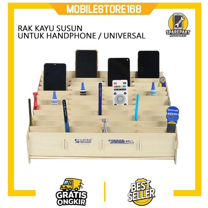 

READY RAK KAYU UNTUK SUSUNAN HANDPHONE MERK MECHANIC NEW