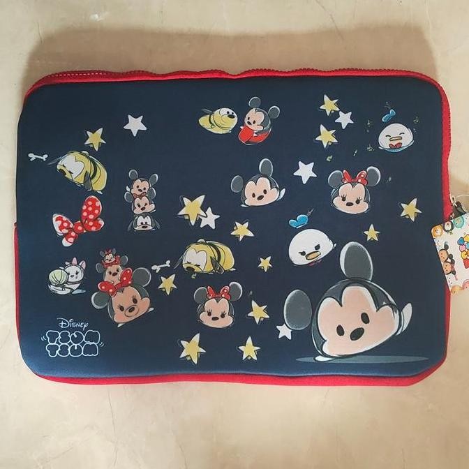 

READY Disney tsum tsum tsumtsum 14in laptop tablet case file organizer pouch NEW