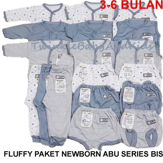Tersedia FLUFFY PAKET BAJU BAYI NEWBORN 3-6 BULAN SERIES PIYAMA BABY GORILLUX