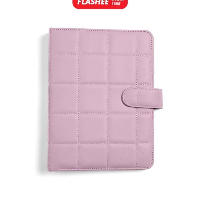 

READY Flashee Agenda Binder Puffy A5 20 Ring Agenda A5 Ungu Lilac Notebook A5 20 Ring Cover Buku Catatan Penutup Magnet Multifungsi Stationery NEW