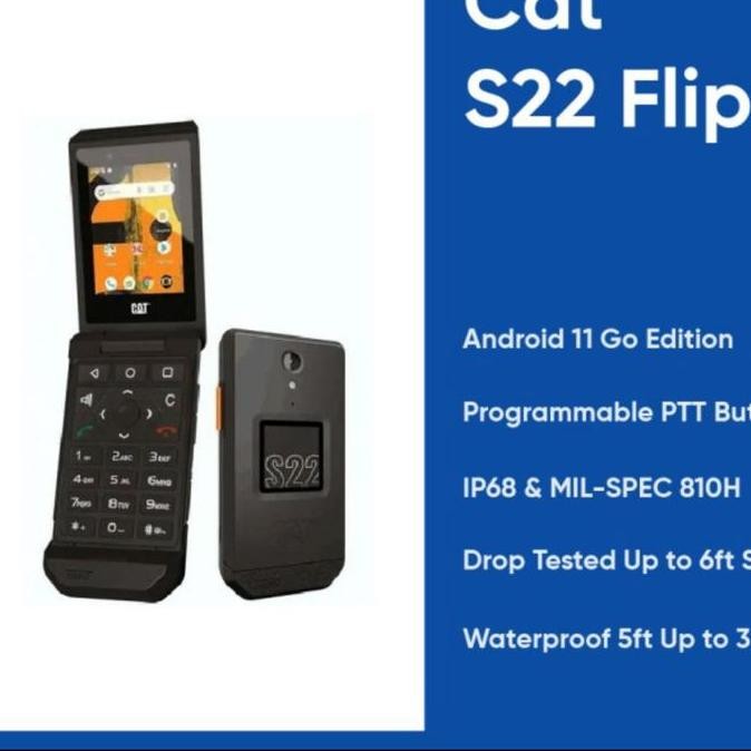 Cat S22 Flip 4G Android 11 Unlocked Flip Phone USA
